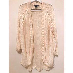 H&M White Knit Cardigan